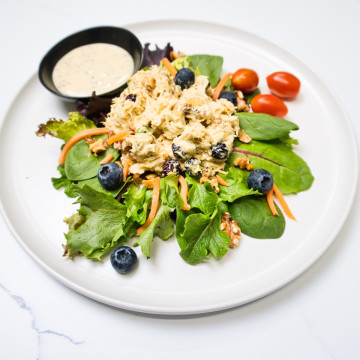 Walnut Cranberry Chicken Salad