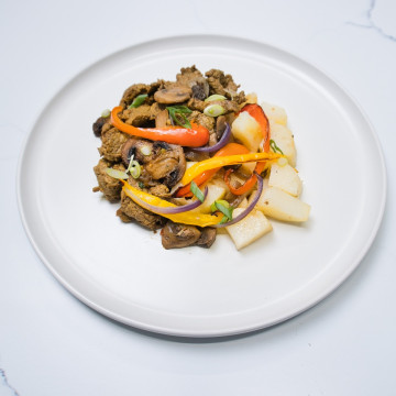 Stir Fry Lean Flank Steak with Vegetables